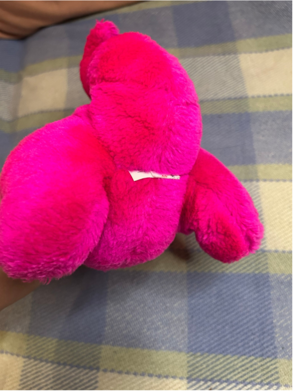 Vintage 1990s Flintstones Dino Pink Bean Bag Plush Hanna-Barbera Dinosaur - Picture 8 of 8